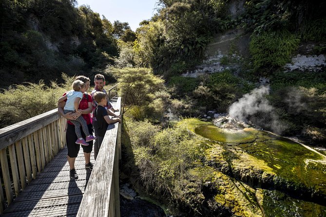 Volcanic Valley Self Guided Walking and Hiking at Waimangu - Frying Pan Lake and the valley’s steaming features