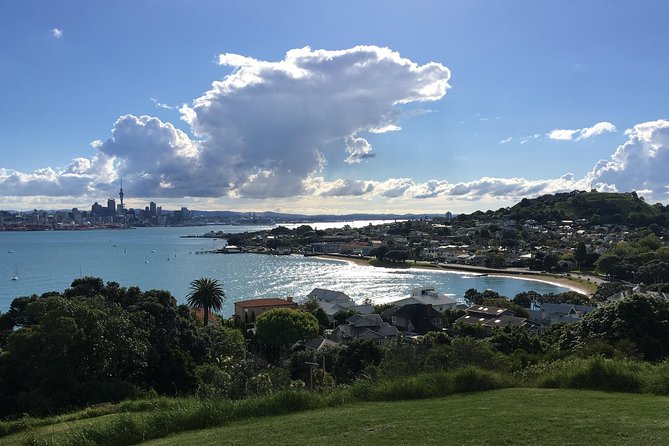 Volcanoes, Coasts, and Secret Spots Afternoon Tour in Auckland - Cyril Bassett VC Lookout and the city across the water