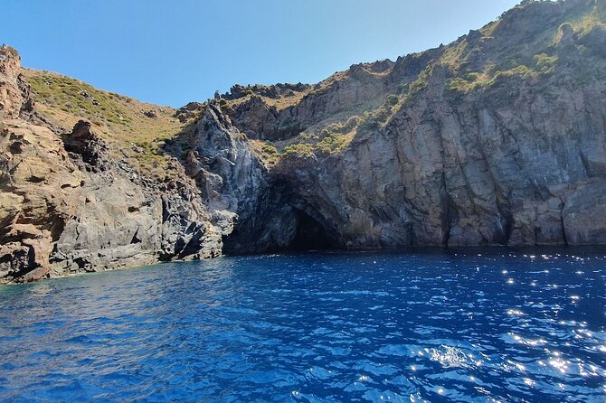Vulcano, Panarea and Stromboli from Lipari - Panarea and the view toward Cala Junco
