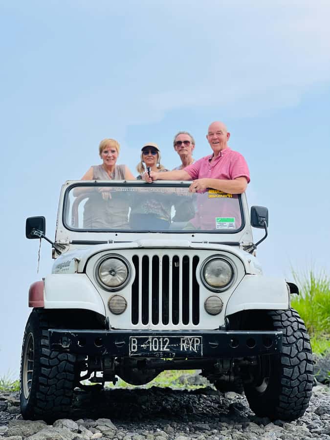 Yogyakarta Jeep Adventure 4wd Lava Tour Merapi - Riding the 4WD Jeep into the eruption area