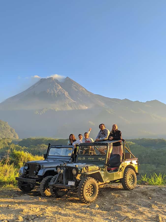 Yogyakarta Jeep Adventure 4wd Lava Tour Merapi - The short walk toward a cloud-shrouded summit