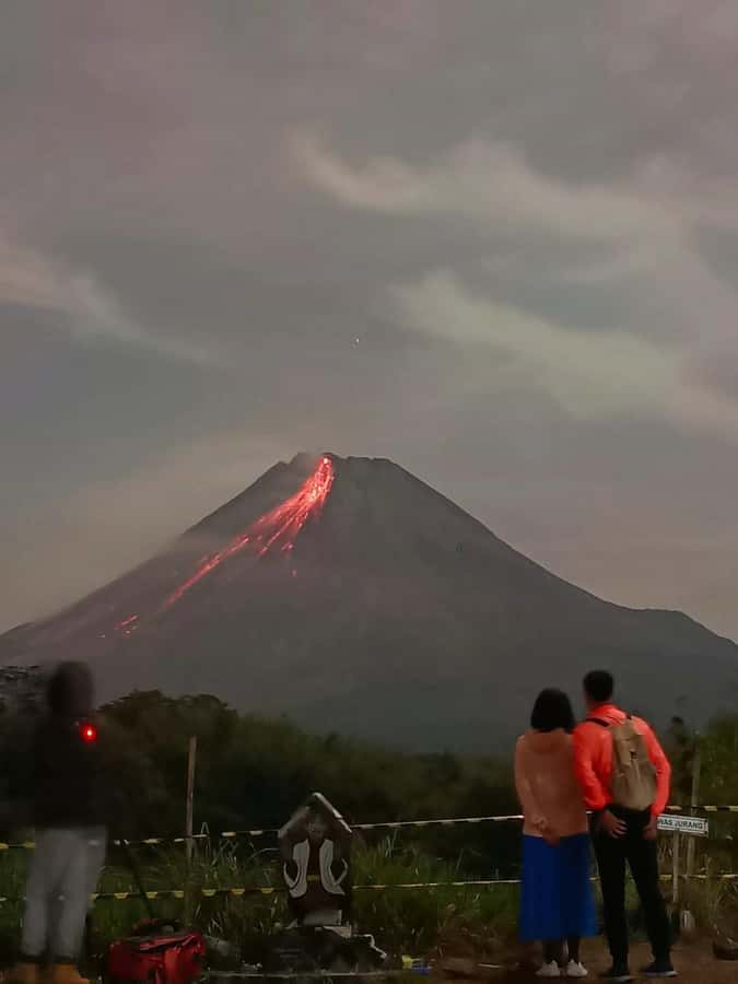 Yogyakarta Volcano: Mount Merapi on Hilltop (Lava View) - Leaving Yogyakarta at 7 PM